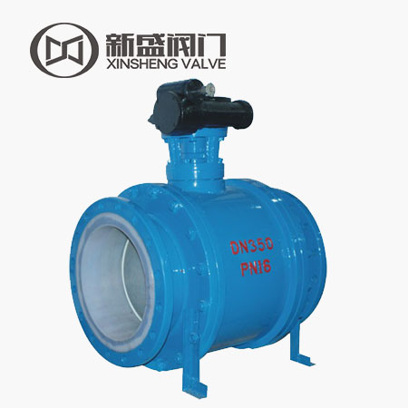 Fluorine-butterfly large diameter flanged ball valves